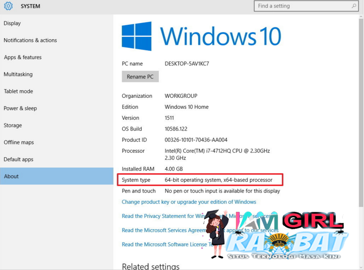 Cara Mengetahui Untuk Spesifikasi Windows 10